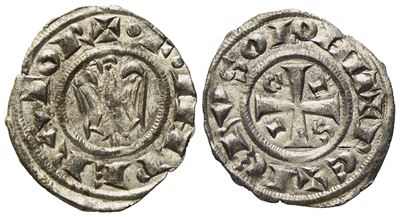 Messina. Regno di Sicilia. Federico II (1197-1250). Denaro Coniato nel 1228. Mi (0,78 G; 18,6 MM)