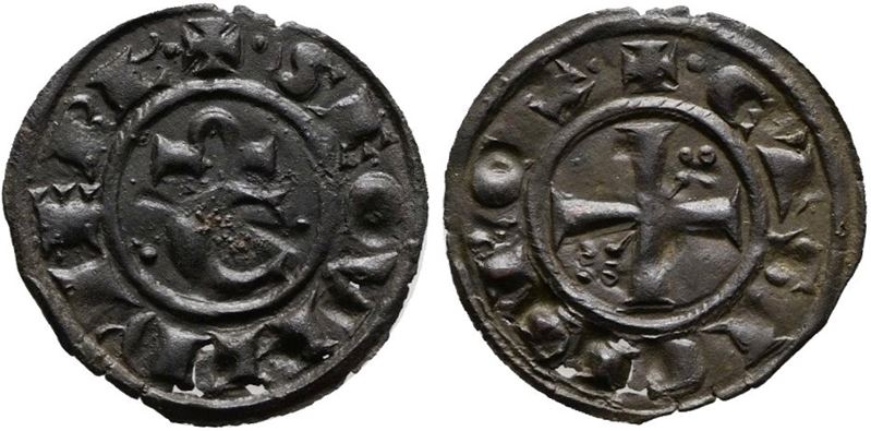 Messina. Regno di Sicilia. Manfredi (1258-1266). Denaro. 0,51gr; 17,2mm