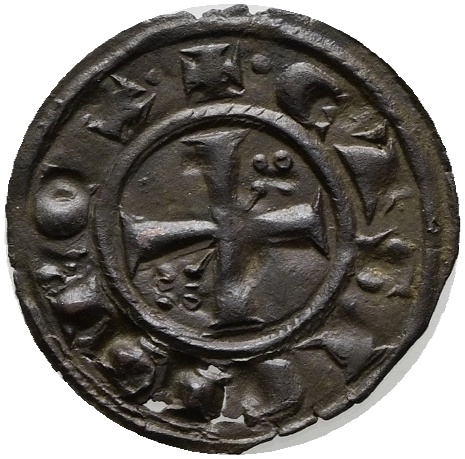 Messina. Regno di Sicilia. Manfredi (1258-1266). Denaro. 0,51gr; 17,2mm