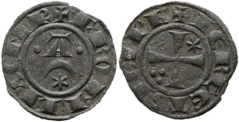 Brindisi. Federico II (1197-1250). Denaro (1242). Mir 284; Mi; 0,7gr; 16,5mm