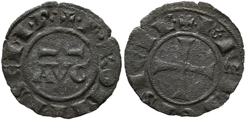 Messina. Regno di Sicilia. Federico II (1197-1250). Denaro (1242). Mir 95; 0,8gr; 17,3mm.