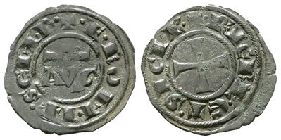 Messina. Regno di Sicilia. Federico II (1197-1250). Mezzo Denaro (1242). Mir 112; Mi; 0,38gr; 14,...