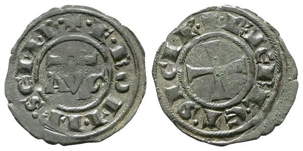 MESSINA. REGNO DI SICILIA. Federico II (1197-1250). Mezzo denaro (1242). Mir 112; Mi; 0,38gr; 14,5mm. RRR