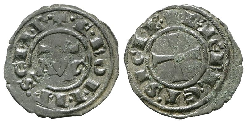 Messina. Regno di Sicilia. Federico II (1197-1250). Mezzo Denaro (1242). Mir 112; Mi; 0,38gr; 14,...