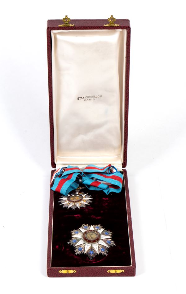 Liberia, Order of the Star of Africa, Grand Officer's set, cased