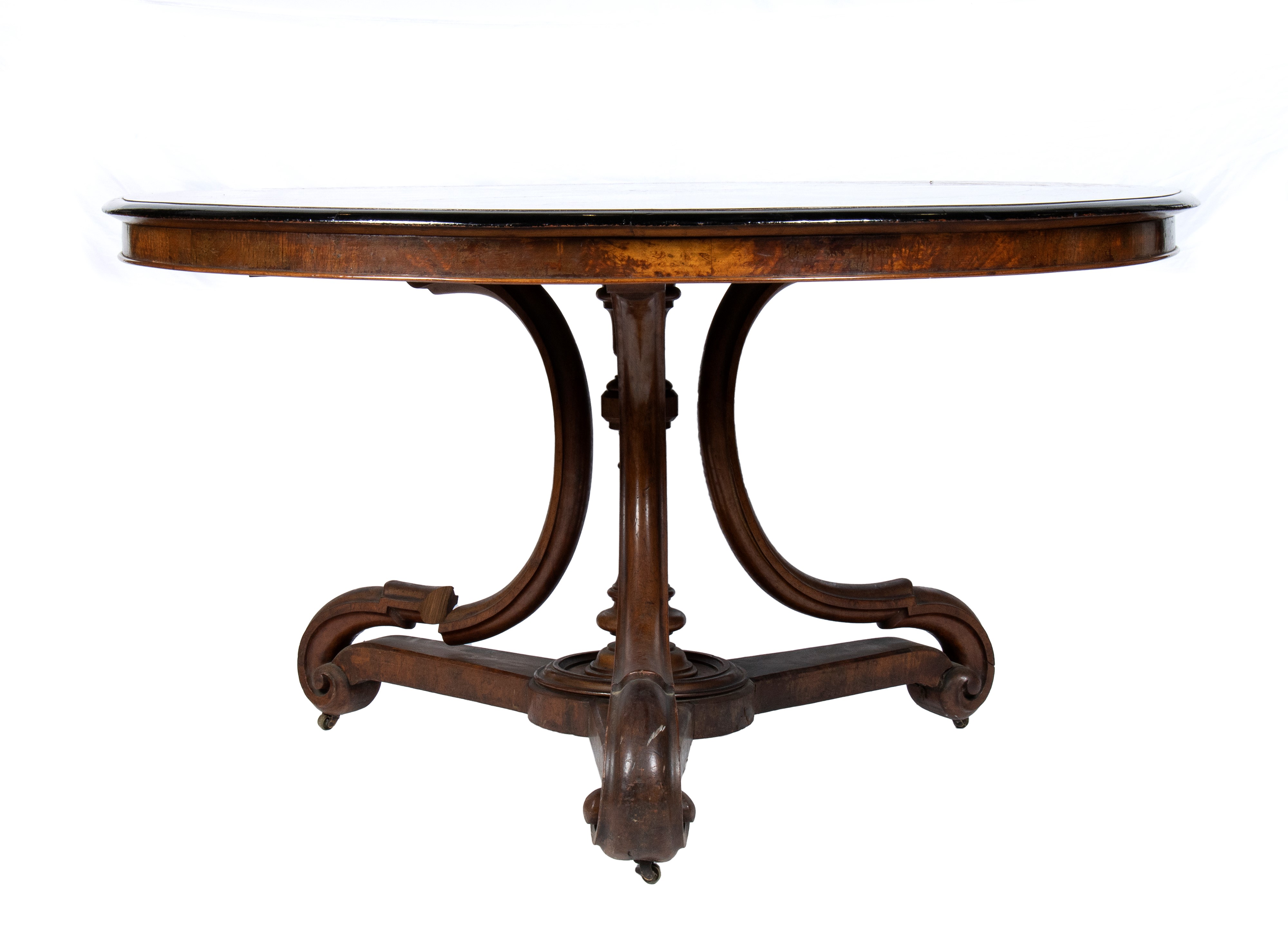 Tavolo Vittoriano inglese intarsiato