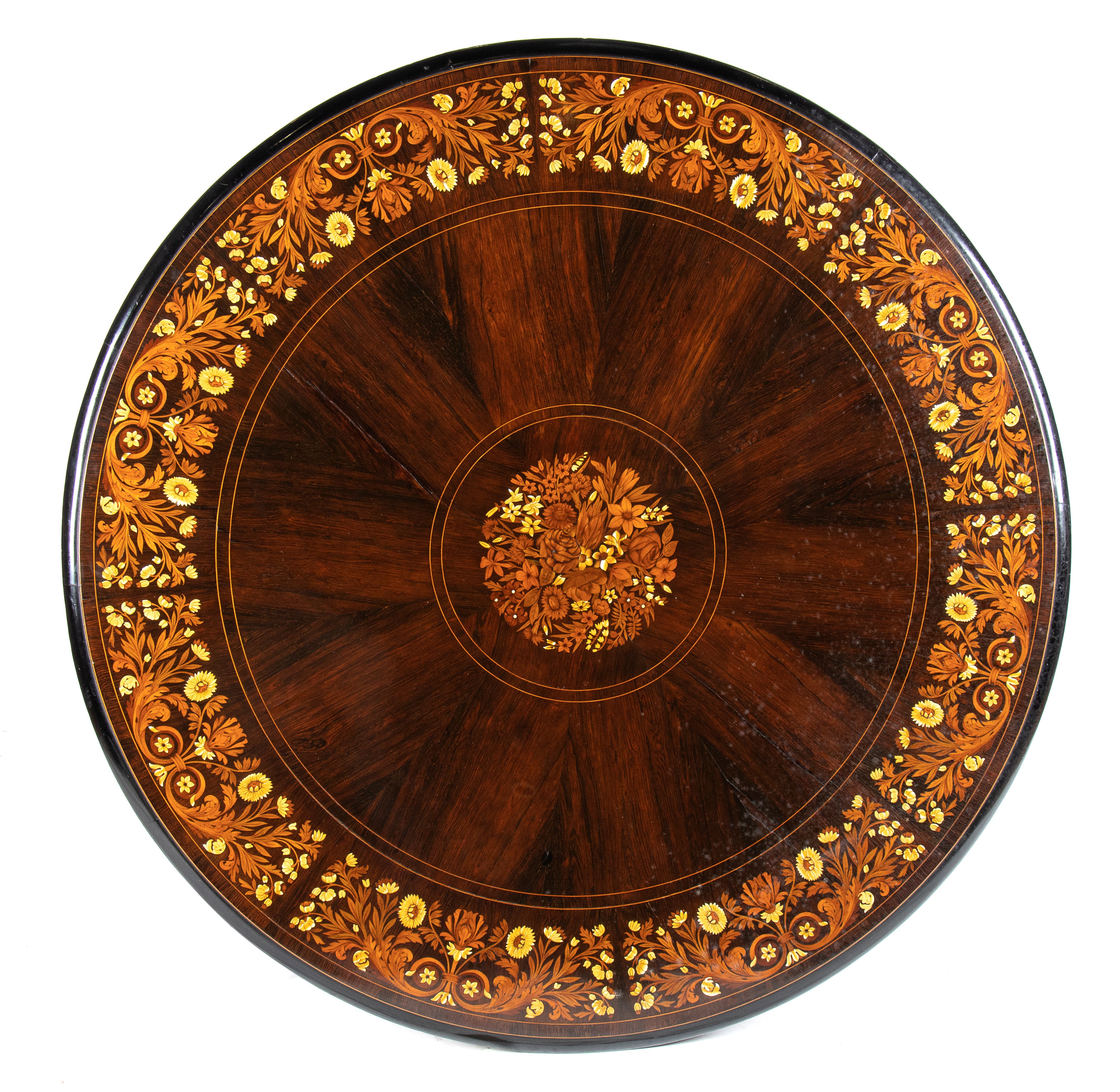 Tavolo Vittoriano inglese intarsiato