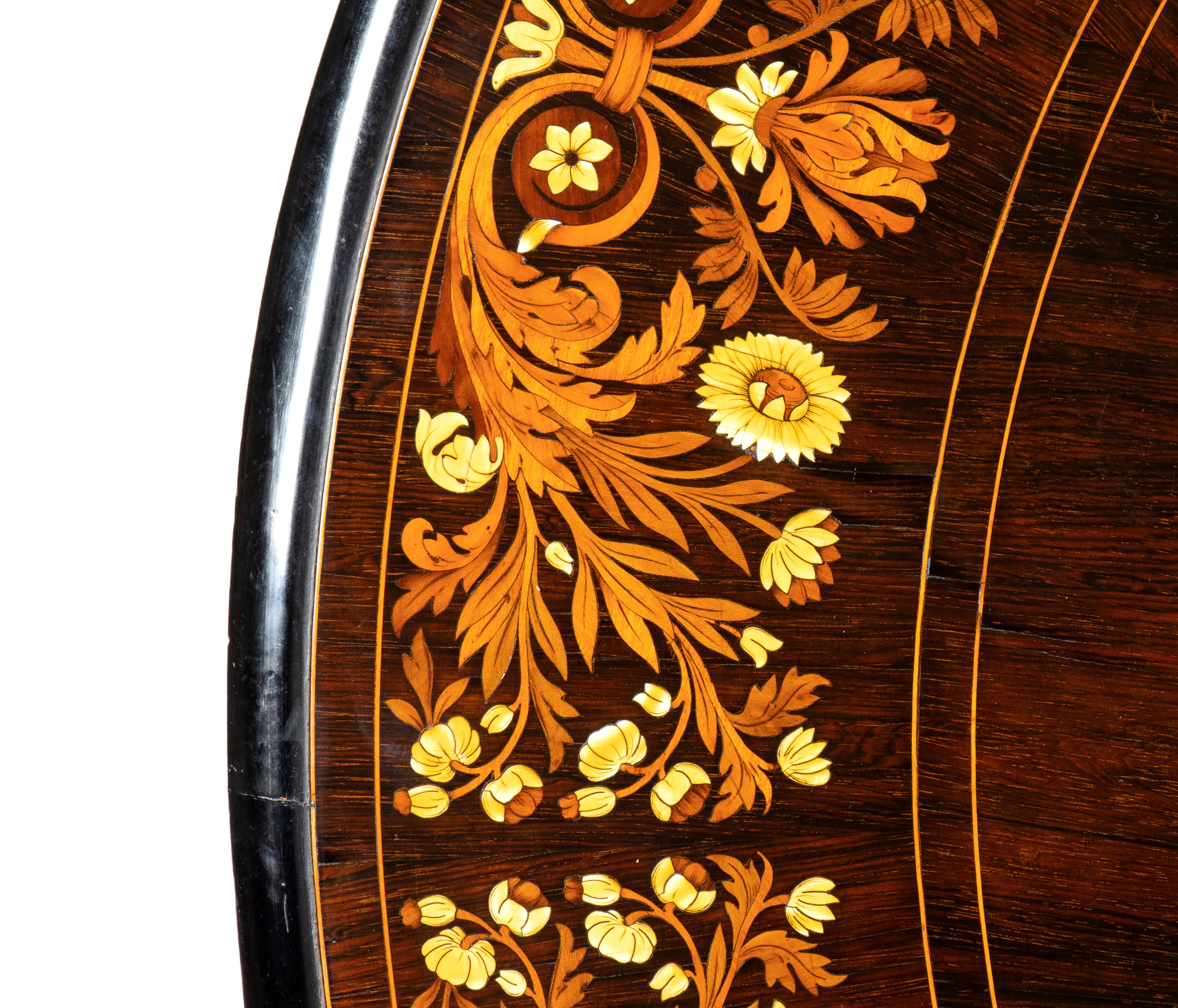 Tavolo Vittoriano inglese intarsiato