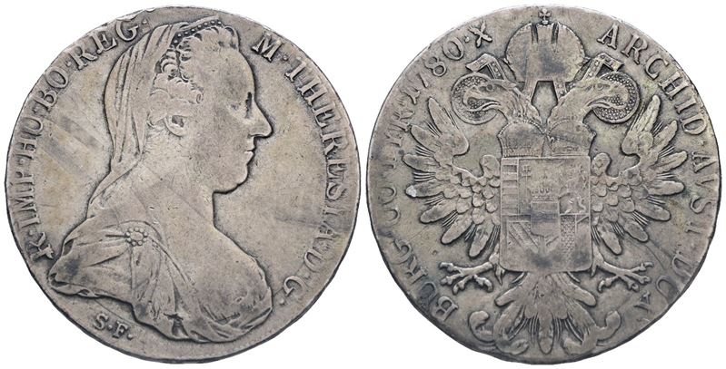 Austria. Maria Teresa D'austria. Tallero 1780. XX Sec. Ag (27,88 G; 39,9 MM). Bb