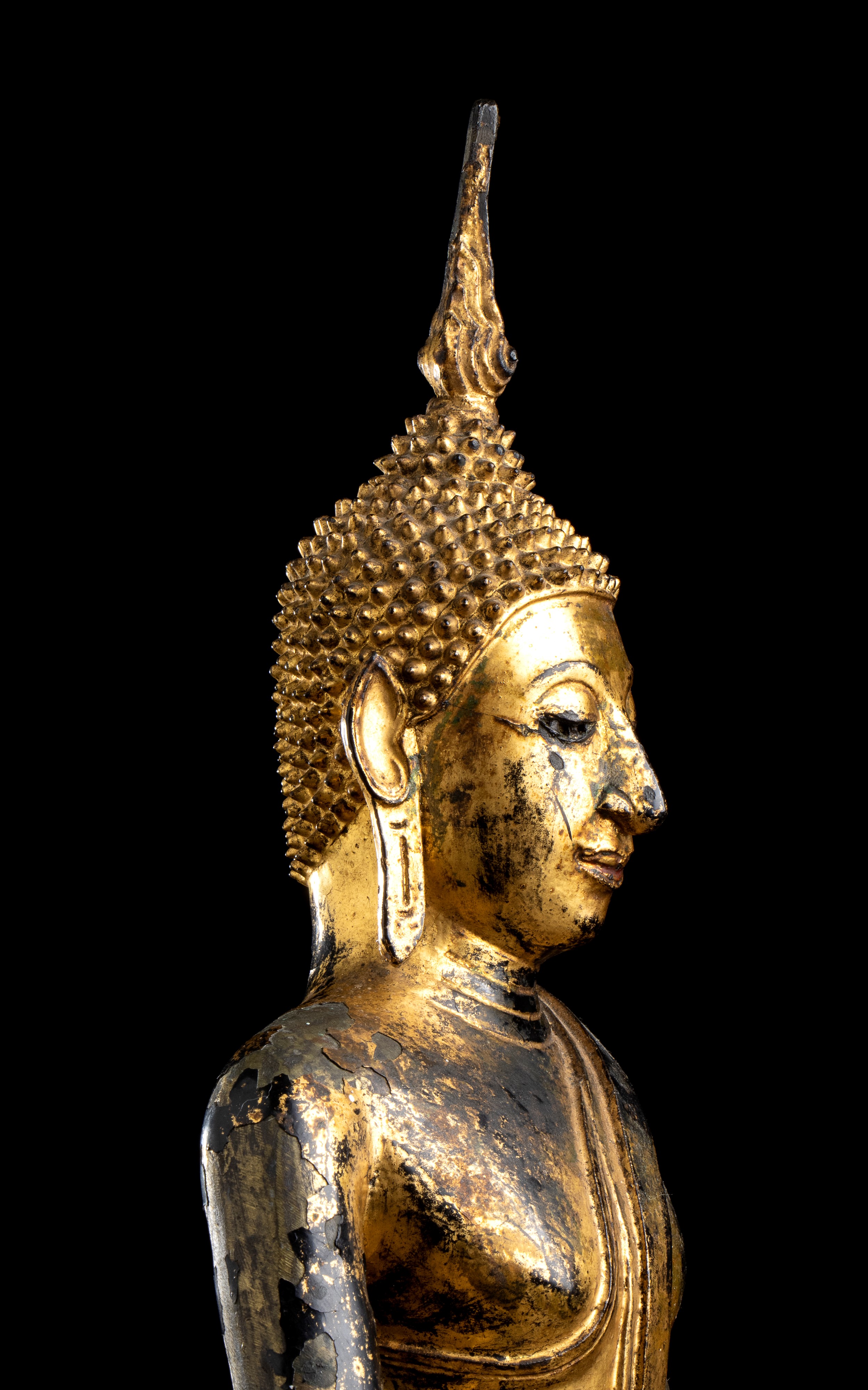 BUDDHA IN BRONZO DORATO