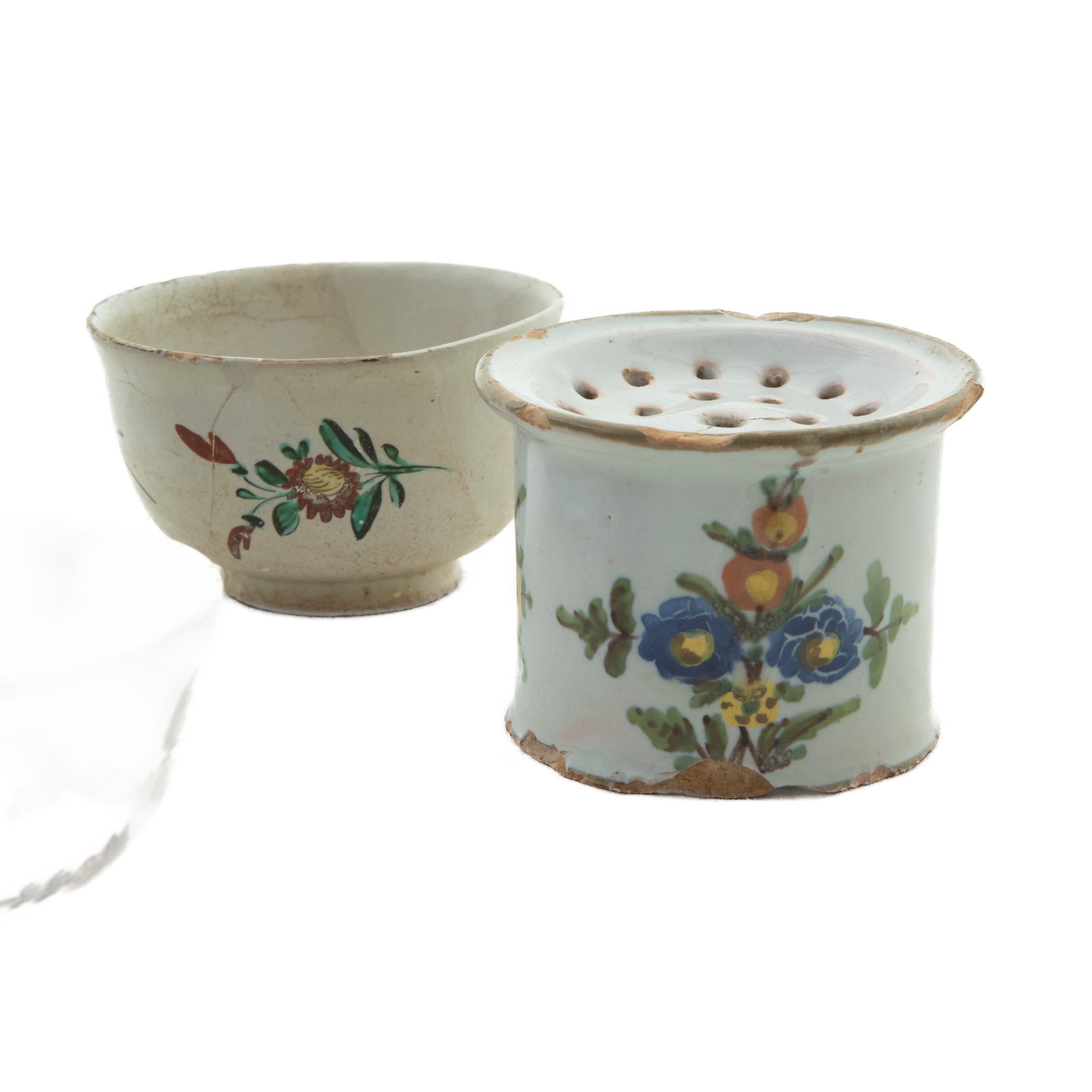 Lotto di Quattro Ceramiche Policrome Composte Da: