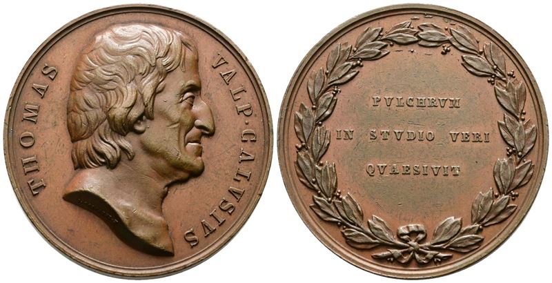 Personaggi. Medaglia 1830 Tommaso Valperga di Caluso. Opus: Galeazzi. Ae; 54,84gr; 43,79mm