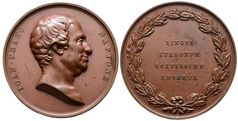 PERSONAGGI. Medaglia Giovanni Francesco Napione, SERIE UOMINI ILLUSTRI PIEMONTESI. Opus: Galeazzi...