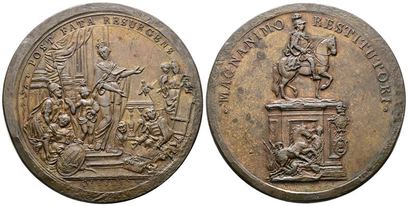 Medaglia commemorativa, Monumento equestre a Giuseppe I re del Portogallo, 1775