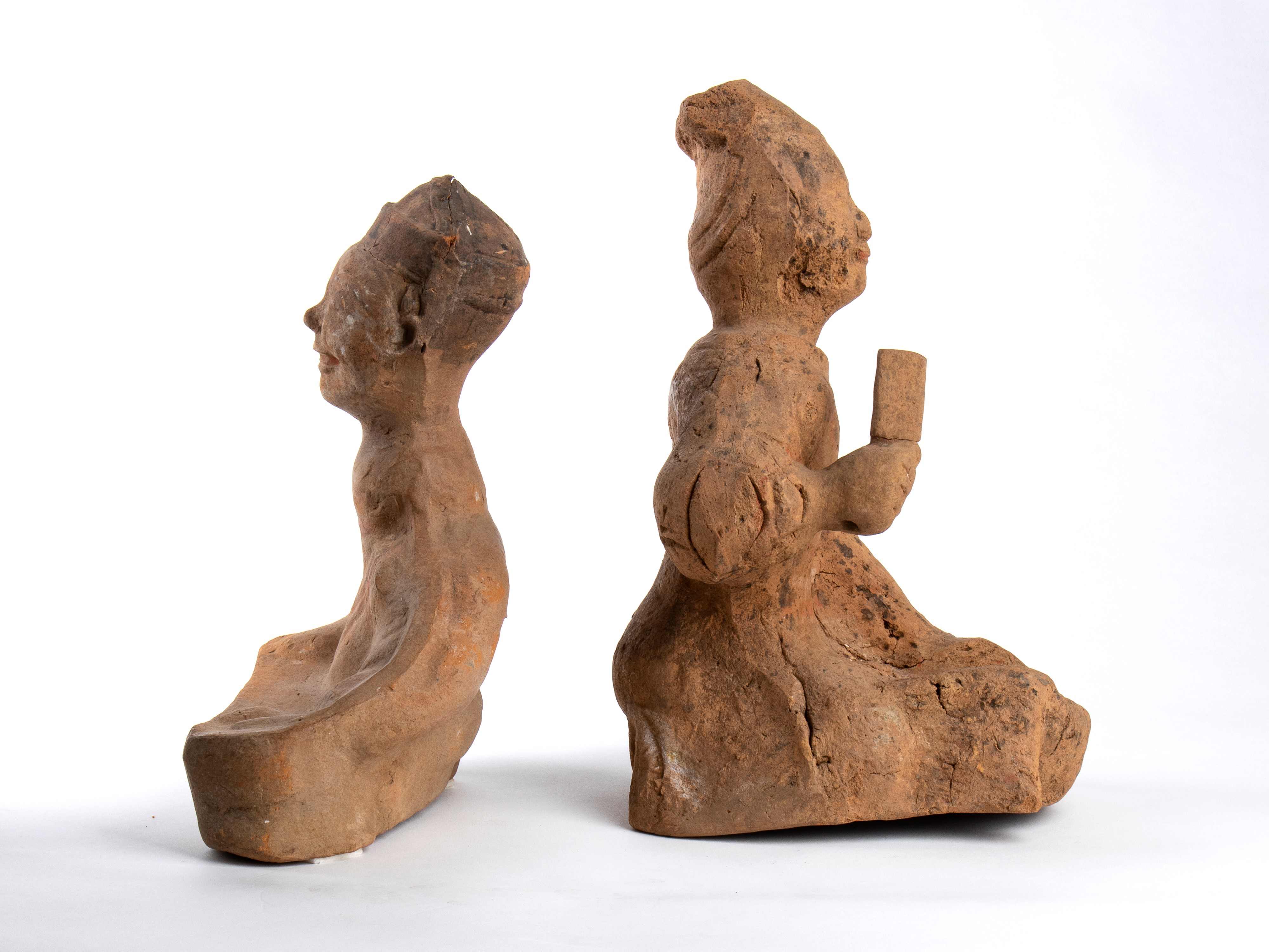 Due Figure di Musicisti in Terracotta