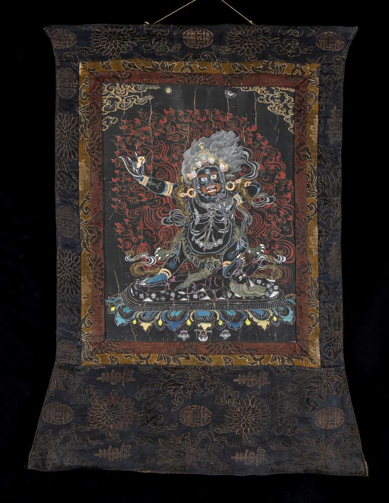 Thangka con Mahakala