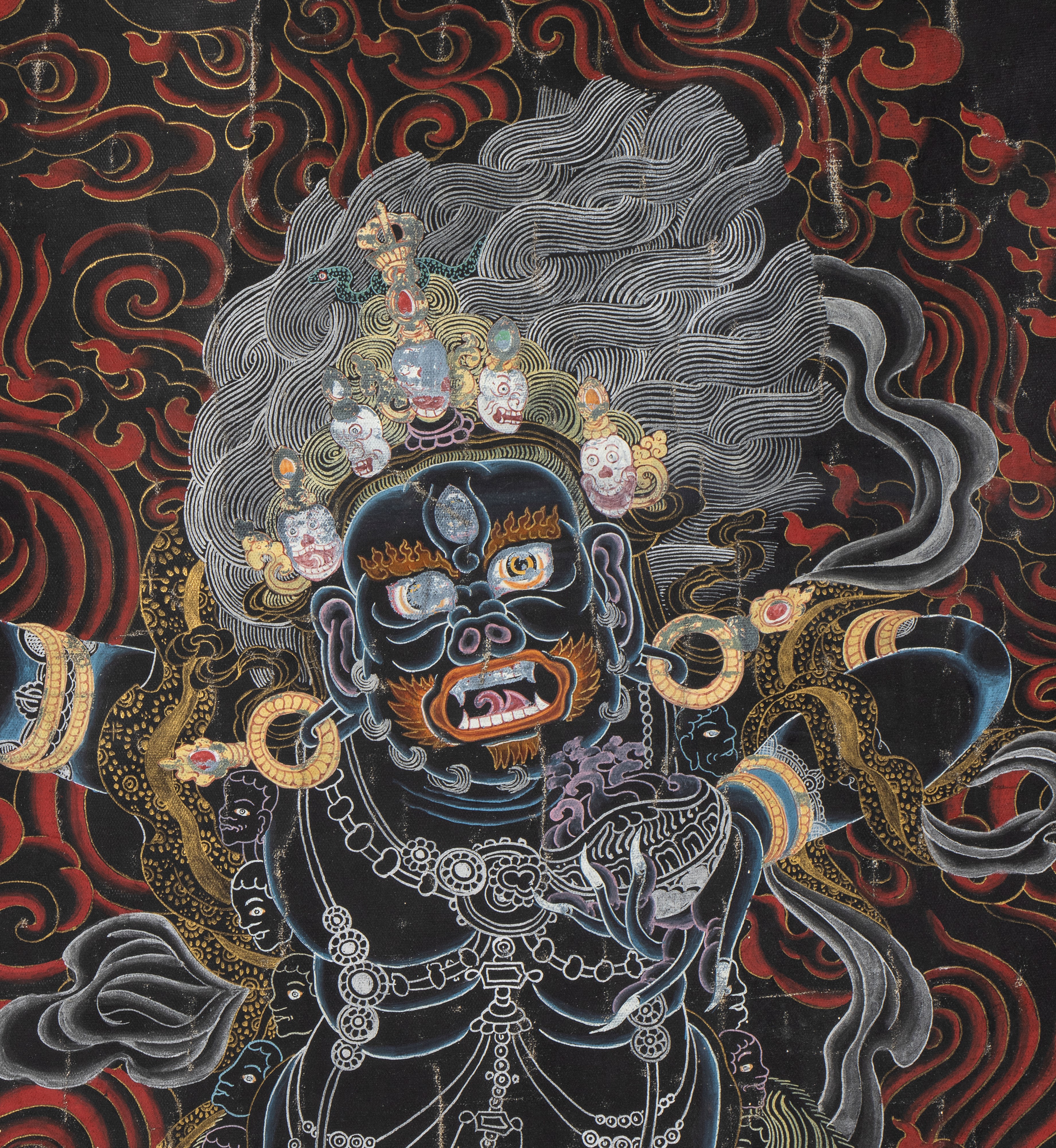 Thangka con Mahakala