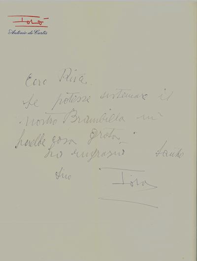 Totò , Riva Mario (roma, 26 Gennaio 1913 – Verona, 1º Settembre 1960)