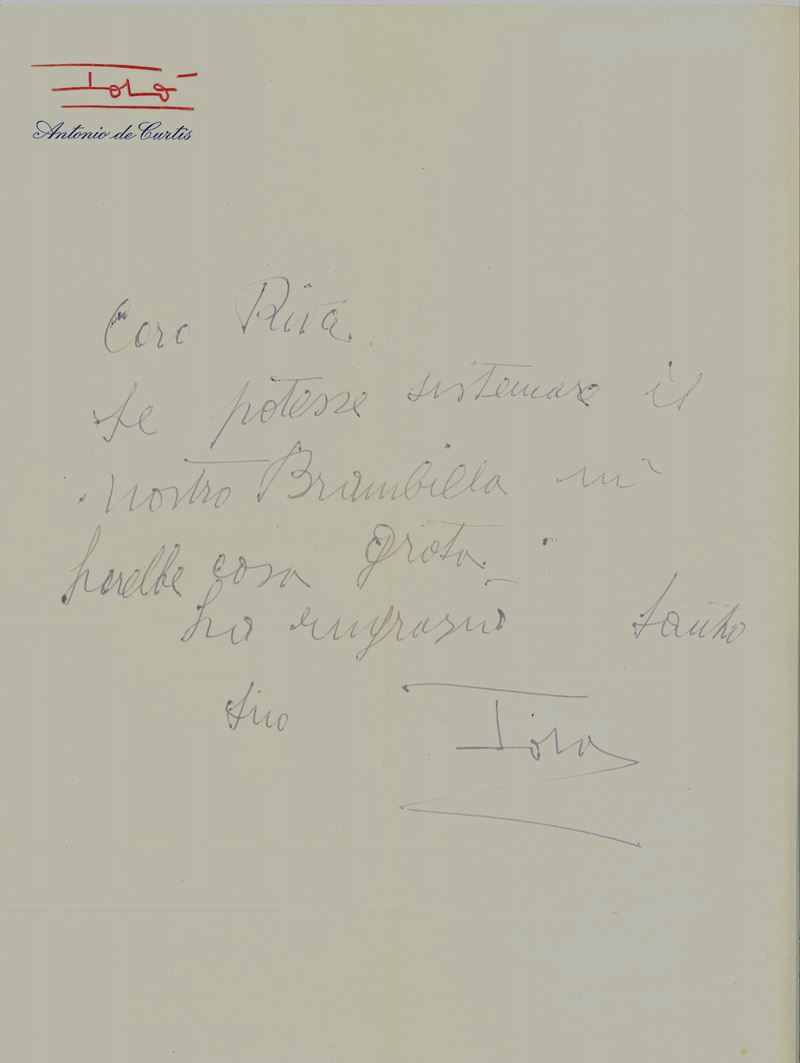 Totò , Riva Mario (roma, 26 Gennaio 1913 – Verona, 1º Settembre 1960)