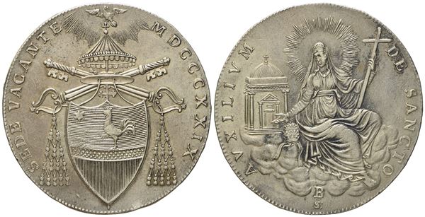 STATO PONTIFICIO. Bologna. Sede Vacante 1829. Scudo 1829. Ag (26,3 g; 41,3 mm)  - Auction Modern Coins - Bertolami Fine Art - Casa d'Aste