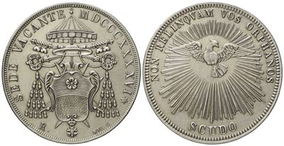 Stato Pontificio. Roma. Sede Vacante 1846. Scudo 1846. Ag (26,76 G; 37,4 MM)