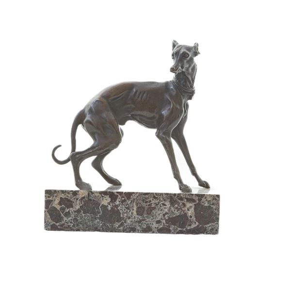 Greyhound, sculpture 