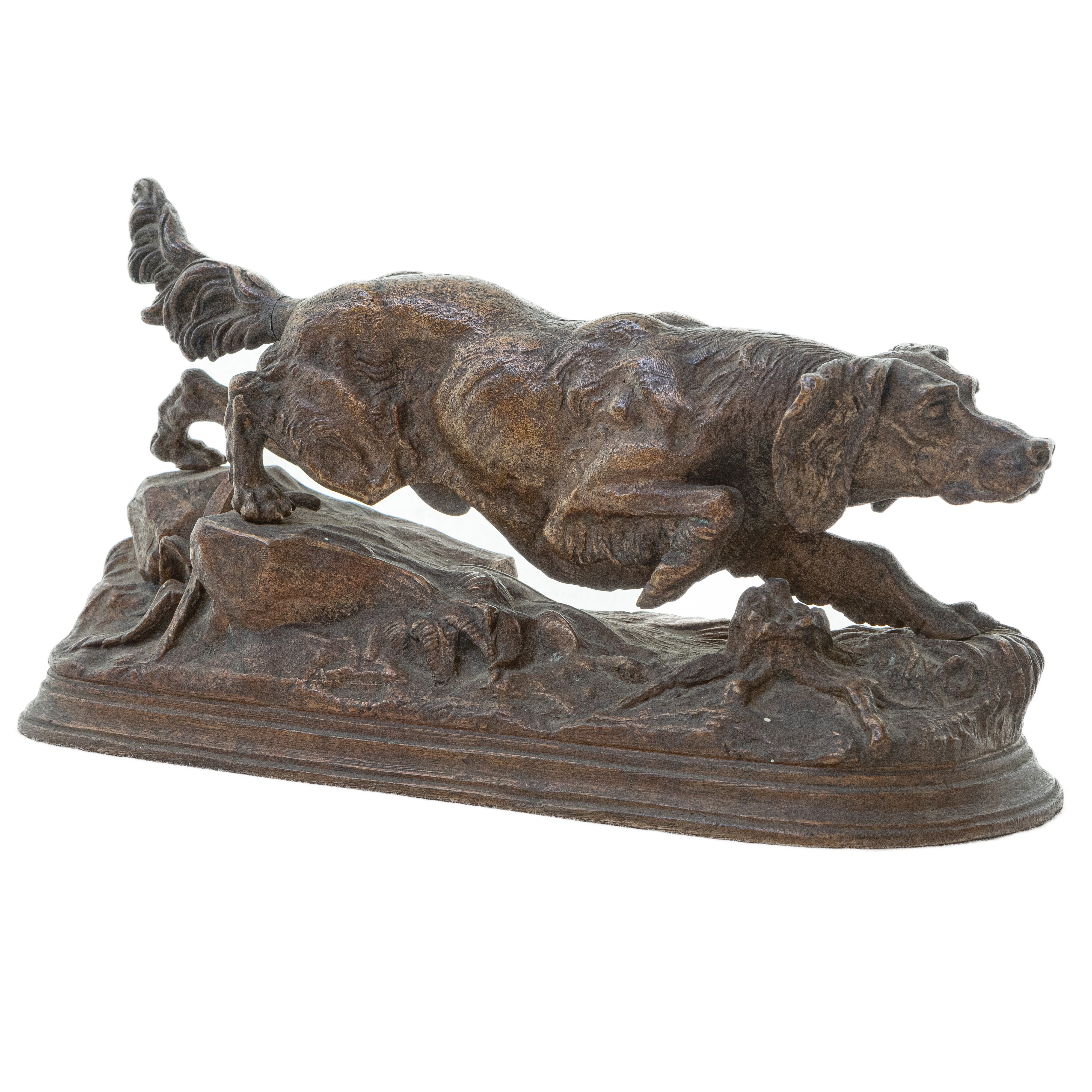 Setter, Scultutra in Bronzo a Tutto Tondo