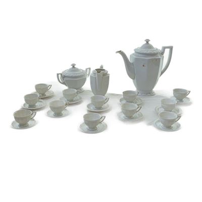 Servizio da Caffè in Porcellana Bianca