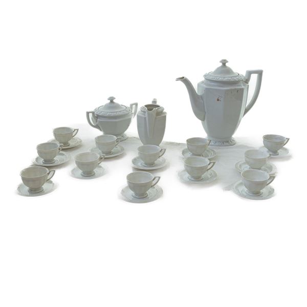 White porcelain coffee service 