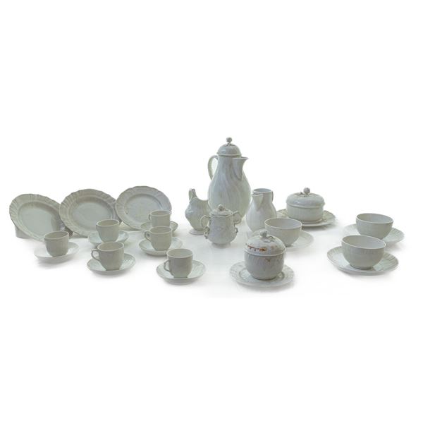 White porcelain coffee service