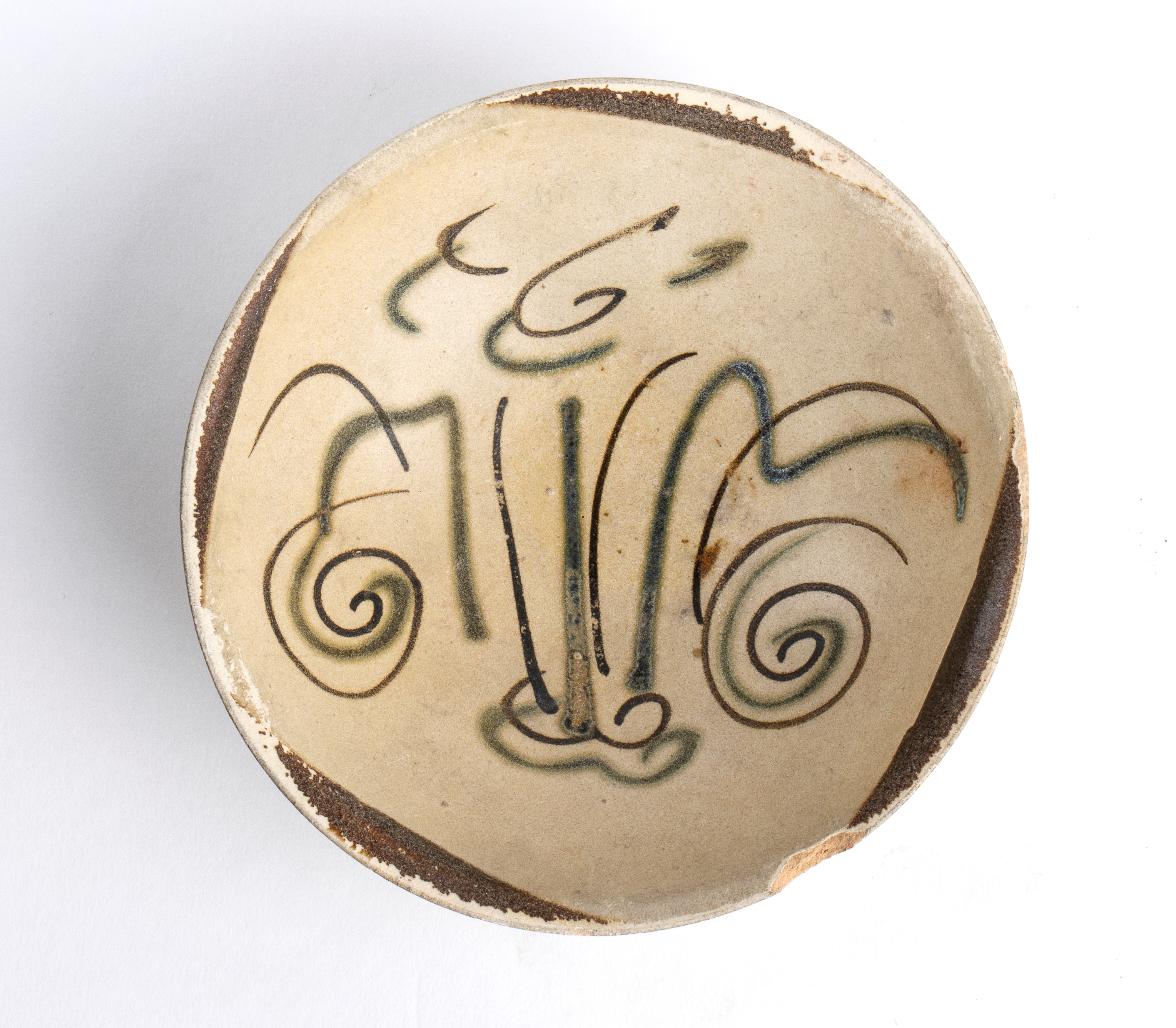 CIOTOLA IN CERAMICA CHANGSHA CON DECORO A SMALTI POLICROMI