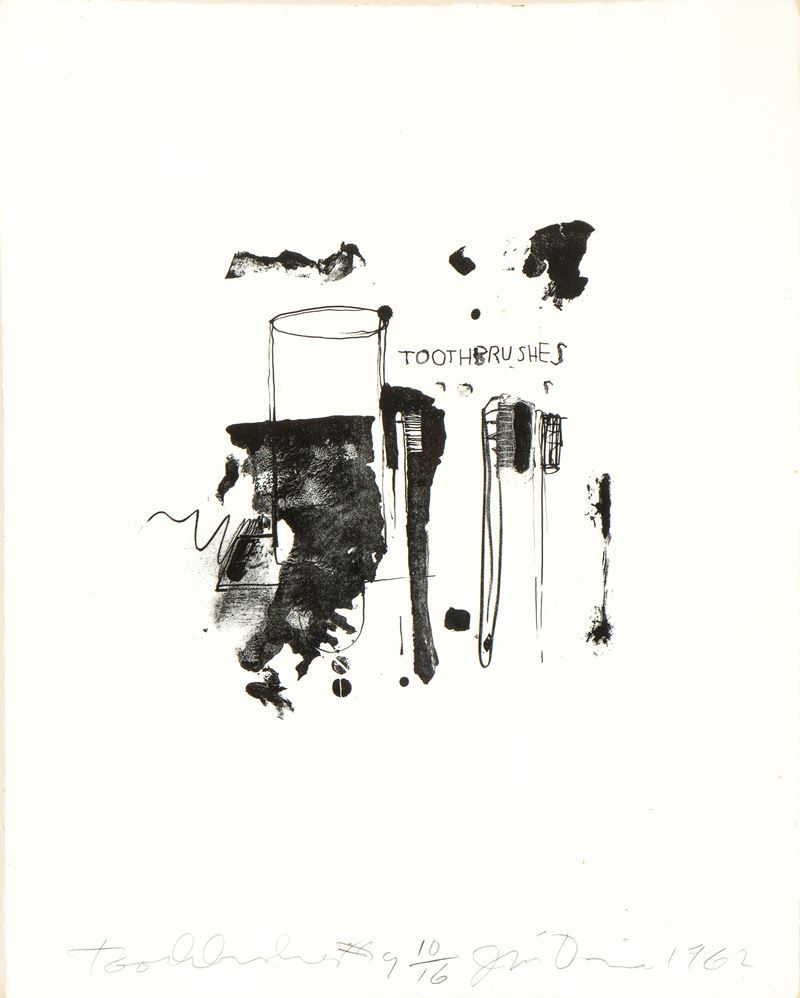 Jim Dine - Toothbrushes #4