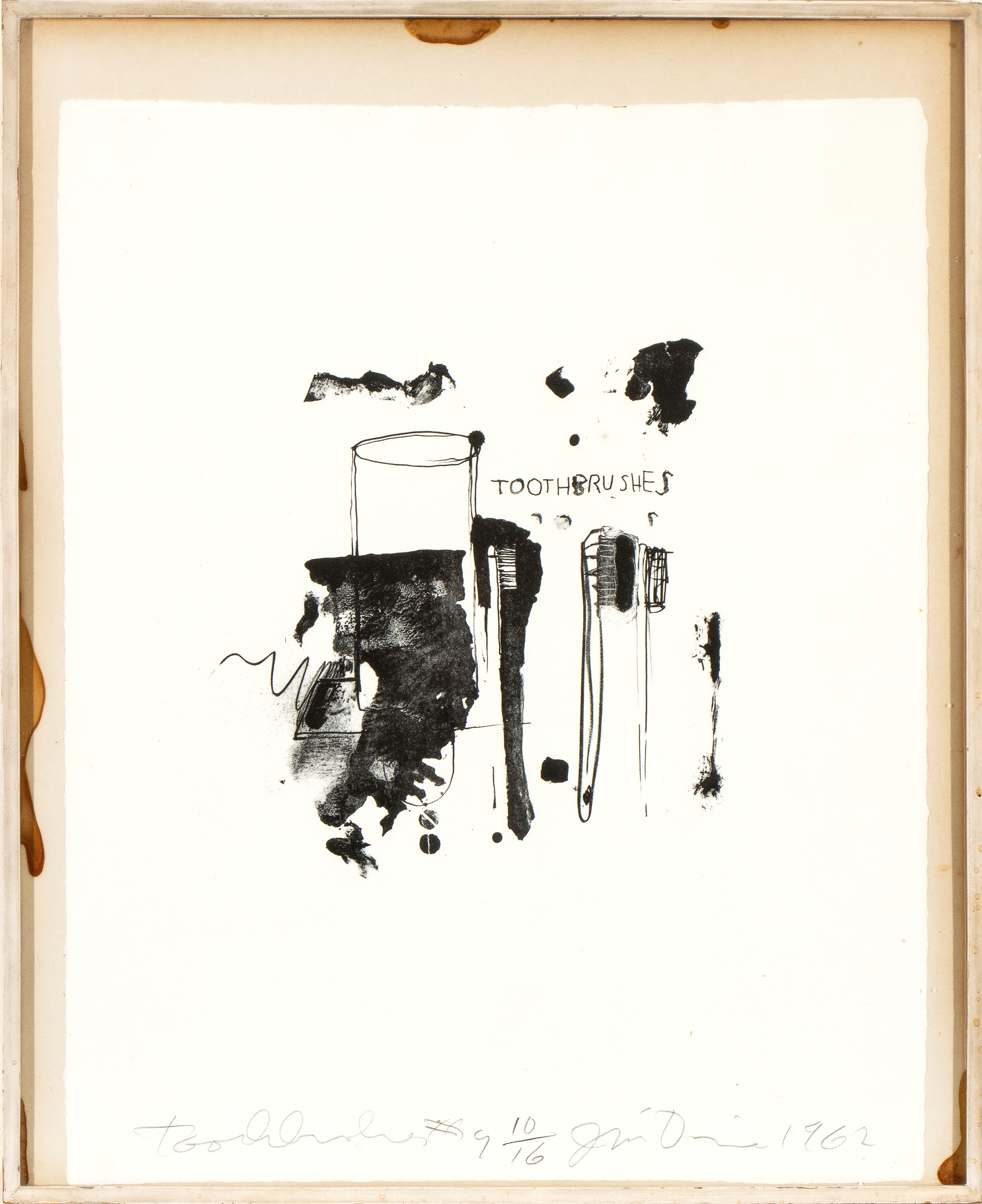Jim Dine - Toothbrushes #4