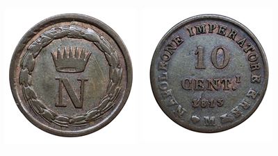 Napoleone I, 10 centesimi 1813, Regno d'Italia