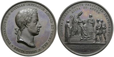 Milano. Regno Lombardo Veneto. Ferdinando i (1835-1848). Medaglia 1838 per L'incoronazione. Opus:...