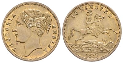 Inghilterra. Medaglia Regina Vittoria "to Hanover" - 1837 (g 3,35; MM 21,3). Fdc