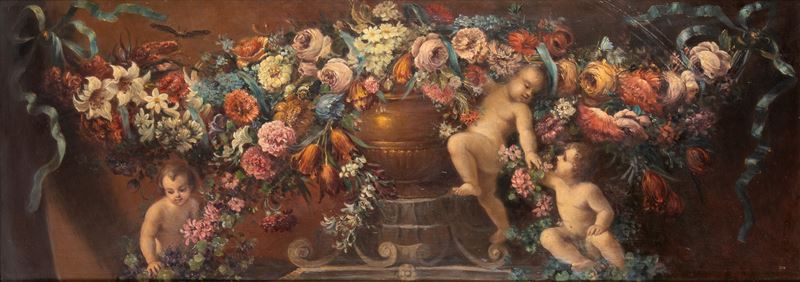 Ghirlanda di Fiori e Putti