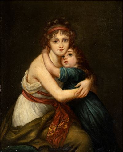 Copia Francese del Dipinto Madame Vigée-le Brun e Sua Figlia Jeanne-lucie-louise