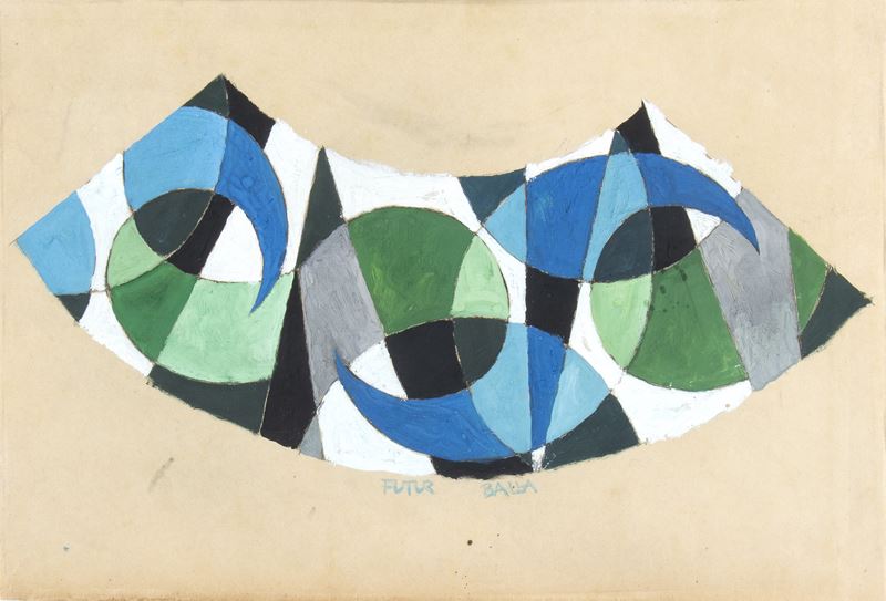 Giacomo Balla - Progetto per Paralume con il Motivo 'equilibrio Spaziale'