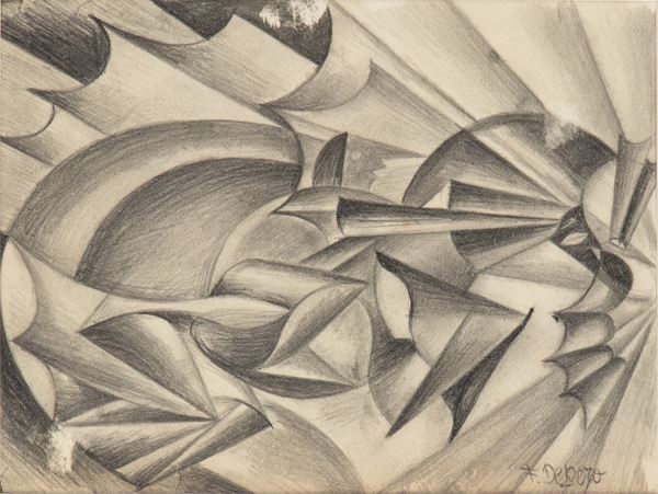 FORTUNATO DEPERO - Nitrito in velocità