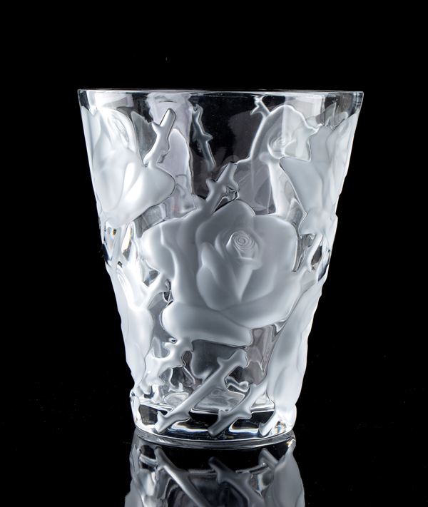 Ren&#233; Lalique
Ay, 1860 - Parigi, 1945 - Vaso francese in cristallo 'Ispahan'