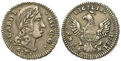 Palermo. Regno di Sicilia. Carlo III (vi) D'asburgo (1720-1734). Tarì 1731. Ag (2,46 G; 19,3 MM)