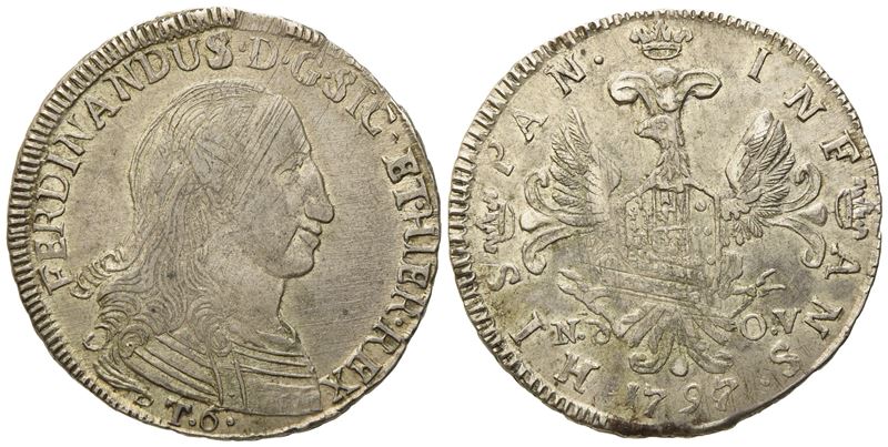 Ferdinando III di Borbone, 6 Tarì 1797, Regno di Sicilia