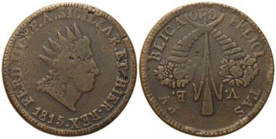 Palermo. Regno di Sicilia. Ferdinando III di Borbone (1759 - 1816). 10 Grani 1815. Cu (27,20 G; 3...