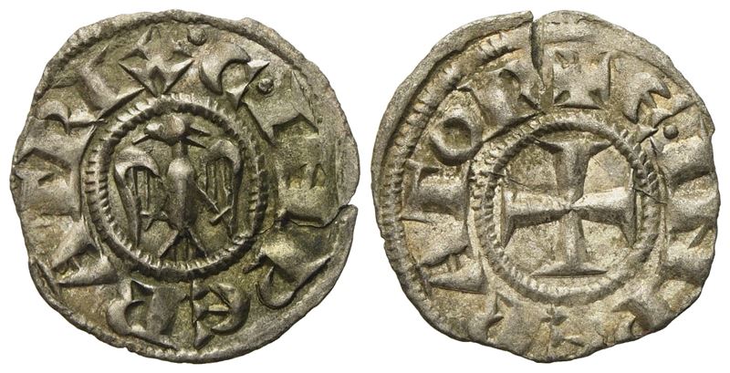 Messina. Regno di Sicilia. Enrico Vi (1194-1197). Denaro. Mi (0,74 G; 16,5 MM)
