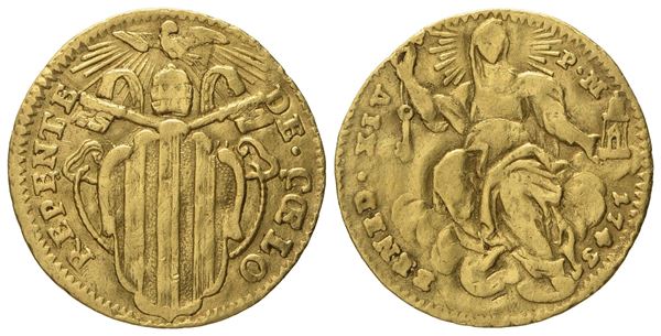 STATO PONTIFICIO. Roma. Benedetto XIV (1740 - 1758). Zecchino 1743. Au (1,66 g; 17,8 mm)  - Auction Modern Coins - Bertolami Fine Art - Casa d'Aste