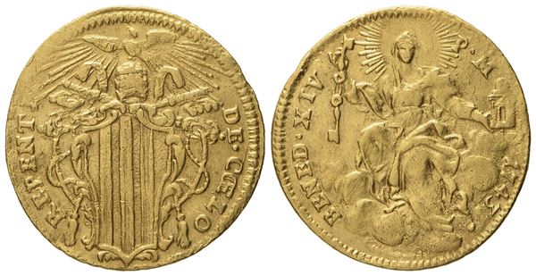 STATO PONTIFICIO. Roma. Benedetto XIV (1740 - 1758). Zecchino 1743. Au (3,37 g; 21,5 mm)  - Auction Modern Coins - Bertolami Fine Art - Casa d'Aste