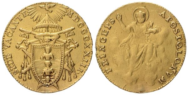 STATO PONTIFICIO. Bologna. Sede Vacante 1823. Doppia 1823. Au (5,46 g; 21,8 mm)  - Auction Modern Coins - Bertolami Fine Art - Casa d'Aste