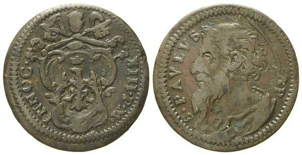 STATO PONTIFICIO. Roma. Innocenzo XIII (1721 - 1724). Quattrino. Cu (g 2,47; mm 20,3).  - Auction Modern Coins - Bertolami Fine Art - Casa d'Aste