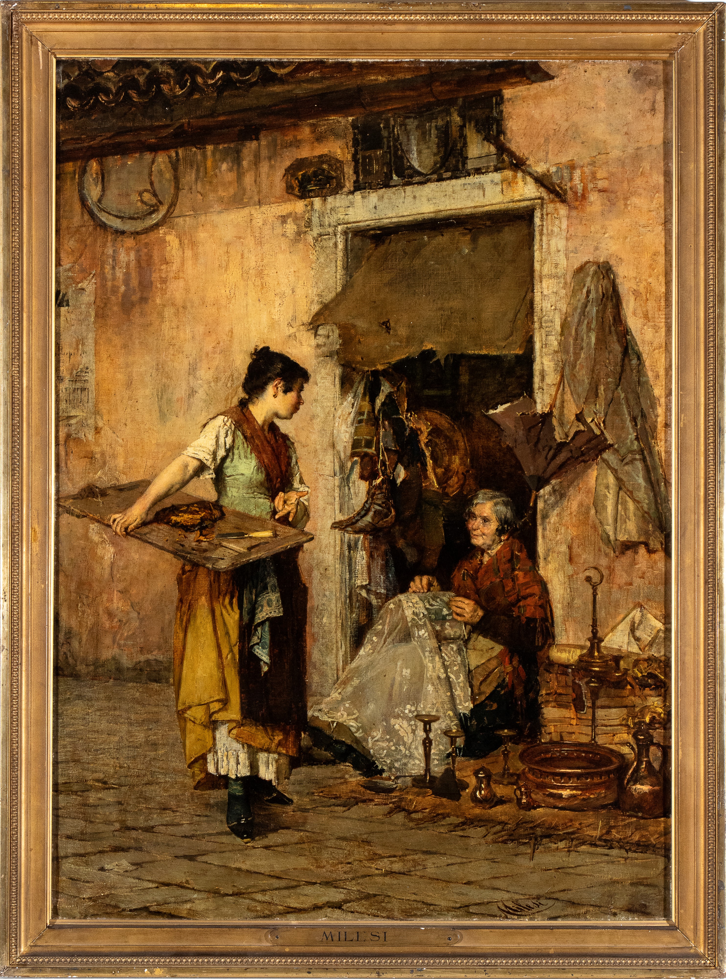 Alessandro Milesi - Venditrice di Zucca